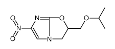 3-nitro-7-(propan-2-yloxymethyl)-6-oxa-1,4-diazabicyclo[3.3.0]octa-2,4-diene结构式