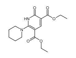 diethyl 2-oxo-6-(piperidin-1-yl)-1,2-dihydropyridine-3,5-dicarboxylate Structure