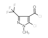 5-氯-1-甲基-3-(三氟甲基)-1H-吡唑-4-羰酰氯结构式