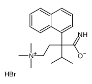 (3-carbamoyl-4-methyl-3-naphthalen-1-ylpentyl)-trimethylazanium,bromide Structure