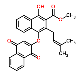 钩毛茜草素 C结构式