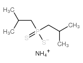 azanium,bis(2-methylpropylsulfanyl)phosphanide结构式