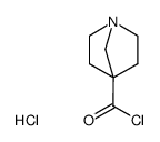 1-azabicyclo[2.2.1]heptane-4-carbonyl chloride hydrochloride结构式