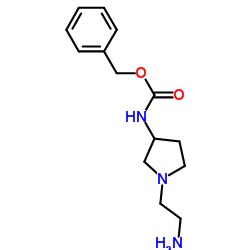 Benzyl [1-(2-aminoethyl)-3-pyrrolidinyl]carbamate Structure