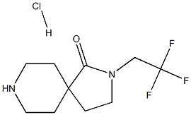 2-(2,2,2-Trifluoroethyl)-2,8-diazaspiro[4.5]decan-1-one hydrochloride结构式