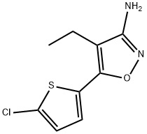 5-(5-氯噻吩-2-基)-4-乙基-1,2-噁唑-3-胺结构式