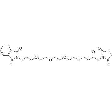 NHPI-PEG4-C2-NHS ester Structure