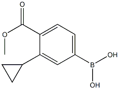 (3-cyclopropyl-4-(methoxycarbonyl)phenyl)boronic acid structure