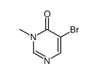 5-溴-3-甲基-3,4-二氢嘧啶-4-酮结构式