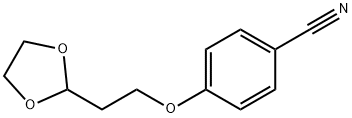 4-[2-(1,3-Dioxolan-2-yl)ethoxy]benzonitrile结构式