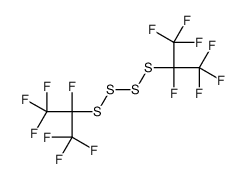 1,1,1,2,3,3,3-heptafluoro-2-(1,1,1,2,3,3,3-heptafluoropropan-2-yltetrasulfanyl)propane结构式