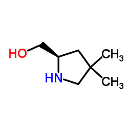 (R)-(4,4-二甲基吡咯烷-2-基)甲醇结构式