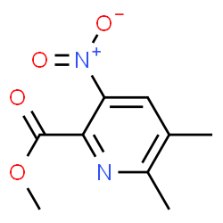 2-Pyridinecarboxylicacid,5,6-dimethyl-3-nitro-,methylester(9CI) structure