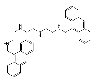 N,N'-bis[2-(anthracen-9-ylmethylamino)ethyl]ethane-1,2-diamine Structure