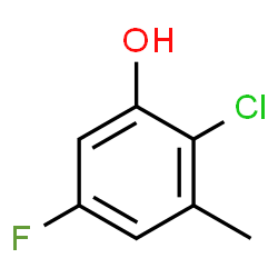 2-Chloro-5-fluoro-3-methylphenol结构式