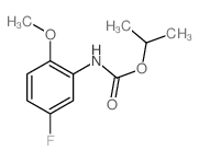 Carbanilic acid,5-fluoro-2-methoxy-, isopropyl ester (8CI)结构式