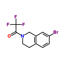 N-三氟乙酰基-7-溴-1,2,3,4-四氢异喹啉结构式