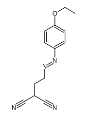 2-[2-[(4-ethoxyphenyl)diazenyl]ethyl]propanedinitrile结构式