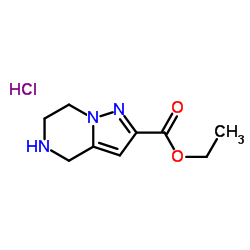 Ethyl 4,5,6,7-tetrahydropyrazolo[1,5-a]pyrazine-2-carboxylate hydrochloride structure