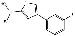 4-(3-Fluorophenyl)furan-2-boronic acid structure