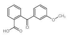 2-(3-methoxybenzoyl)benzoic acid structure