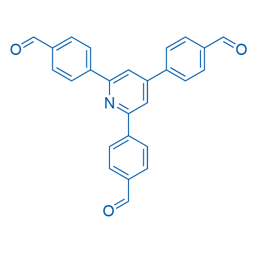 4,4',4''-(Pyridine-2,4,6-triyl)tribenzaldehyde structure