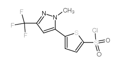 5-[1-甲基-3-(三氟甲基)-1H-吡唑-5-噻酚2-磺酰氯结构式