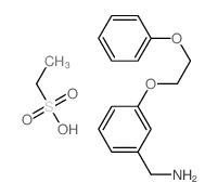 ethanesulfonic acid; [3-(2-phenoxyethoxy)phenyl]methanamine structure