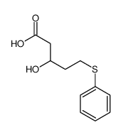 3-hydroxy-5-phenylsulfanylpentanoic acid结构式