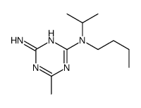 2-N-butyl-6-methyl-2-N-propan-2-yl-1,3,5-triazine-2,4-diamine结构式