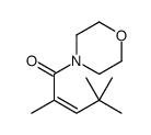 2,4,4-trimethyl-1-morpholin-4-ylpent-2-en-1-one结构式