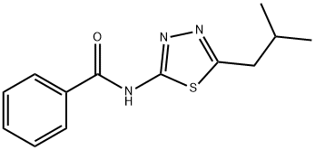 Benzamide, N-[5-(2-methylpropyl)-1,3,4-thiadiazol-2-yl]- Structure