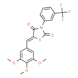 (Z)-2-thioxo-3-(3-(trifluoromethyl)phenyl)-5-(3,4,5-trimethoxybenzylidene)thiazolidin-4-one picture