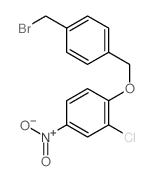 Benzene,1-[[4-(bromomethyl)phenyl]methoxy]-2-chloro-4-nitro-结构式