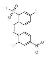 Benzenesulfonylfluoride, 5-chloro-2-[2-(2-chloro-4-nitrophenyl)ethenyl]- picture