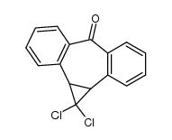 1,1-dichloro-1,1a,6,10b-tetrahydrodibenzo[a,e]cyclopropa[c]cyclohepten-6-one结构式