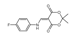 5-{[(4-fluorophenyl)amino]methylidene}-2,2-dimethyl-1,3-dioxane-4,6-dione Structure