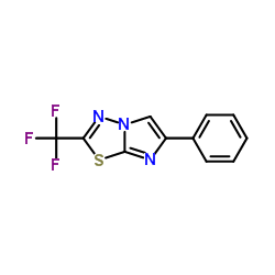 6-Phenyl-2-trifluoromethylimidazo[2,1-b][1,3,4]thiadiazole Structure