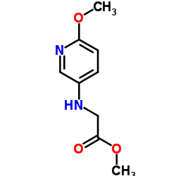 Glycine, N-(6-methoxy-3-pyridinyl)-, methyl ester (9CI) structure