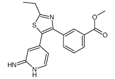 methyl 3-[5-(2-aminopyridin-4-yl)-2-ethyl-1,3-thiazol-4-yl]benzoate Structure