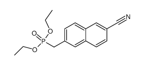 diethyl(6-cyanonaphthalen-2-yl) Methylphosphonate Structure