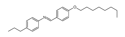 1-(4-octoxyphenyl)-N-(4-propylphenyl)methanimine Structure