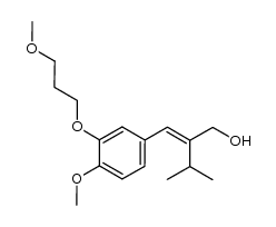 2-[1-[4-methoxy-3-(3-methoxy-propoxy)-phenyl]-meth-(E)-ylidene]-3-methyl-butan-1-ol Structure