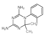 1-(2-fluorophenyl)-6,6-dimethyl-1,3,5-triazine-2,4-diamine Structure