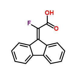 9H-Fluoren-9-ylidene(fluoro)acetic acid Structure