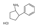 (1S,2R)-2-phenylcyclopentan-1-amine,hydrochloride结构式