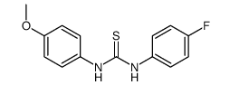 1-(4-fluorophenyl)-3-(4-methoxyphenyl)thiourea Structure