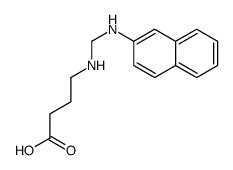 4-[(naphthalen-2-ylamino)methylamino]butanoic acid Structure