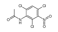 acetic acid-(2,4,6-trichloro-3-nitro-anilide)结构式