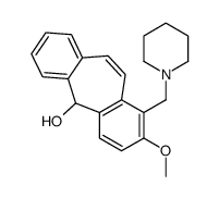 3-methoxy-4-(piperidin-1-ylmethyl)-11H-dibenzo[1,2-a:3',4'-d][7]annulen-11-ol Structure